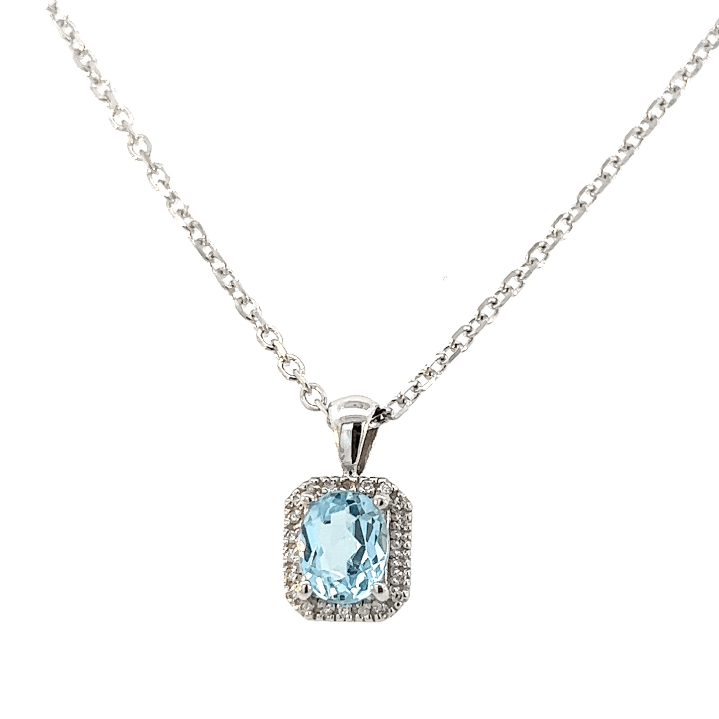 Serene Aquamarine & Diamond Pendant | DP0565AQ Specifications