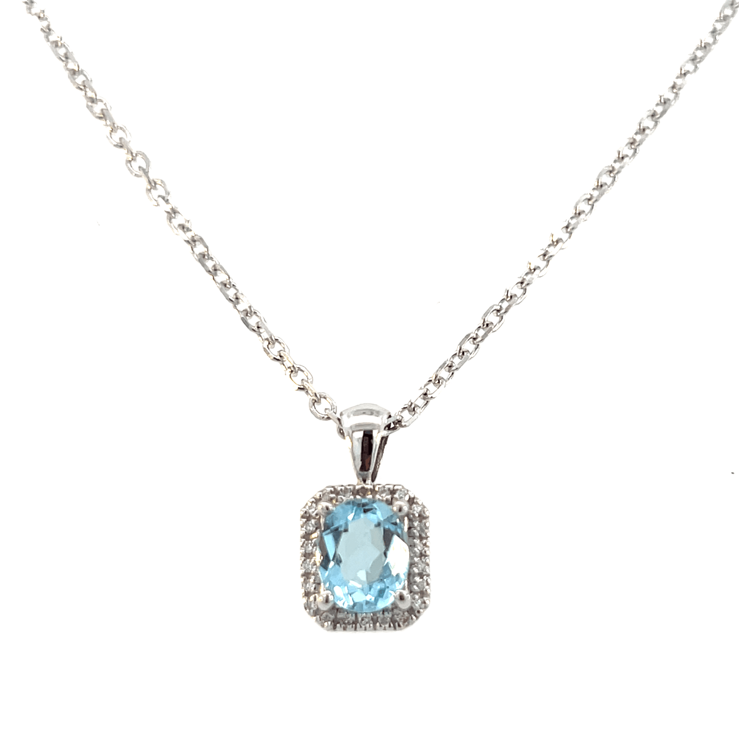 Serene Aquamarine & Diamond Pendant | DP0565AQ Specifications