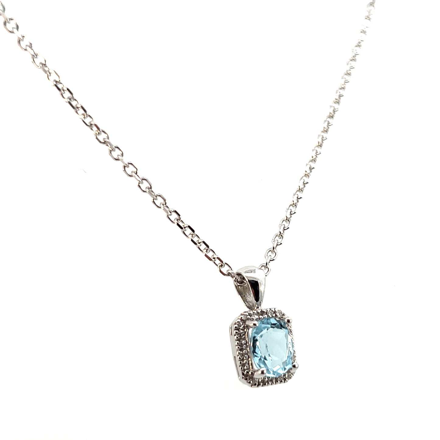 Serene Aquamarine & Diamond Pendant | DP0565AQ Specifications