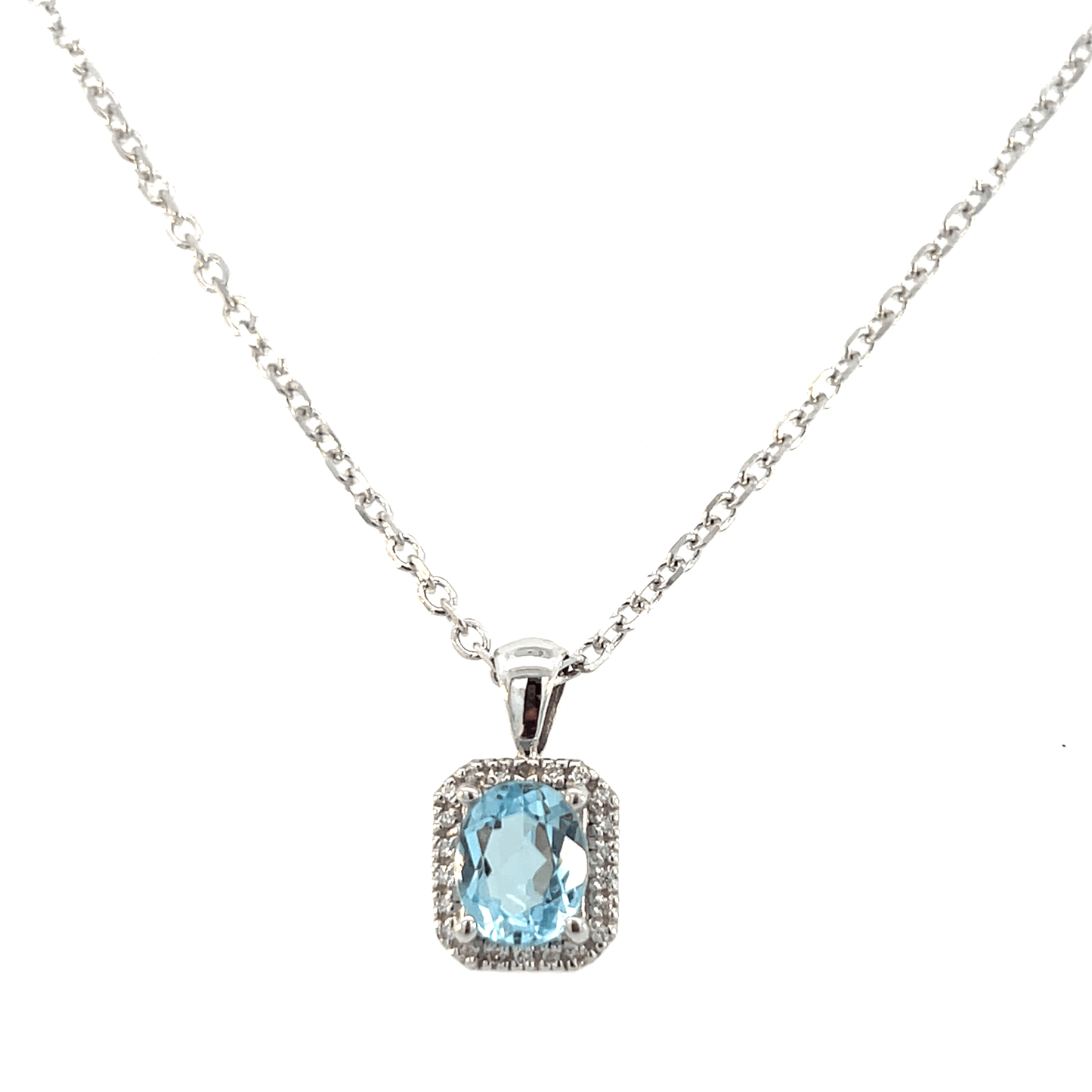 Serene Aquamarine & Diamond Pendant | DP0565AQ Specifications