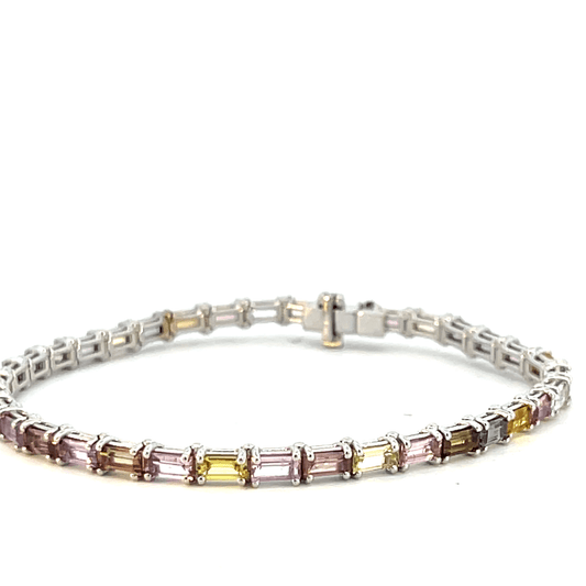 Multi-Colored Sapphire Bracelet – DBR3283