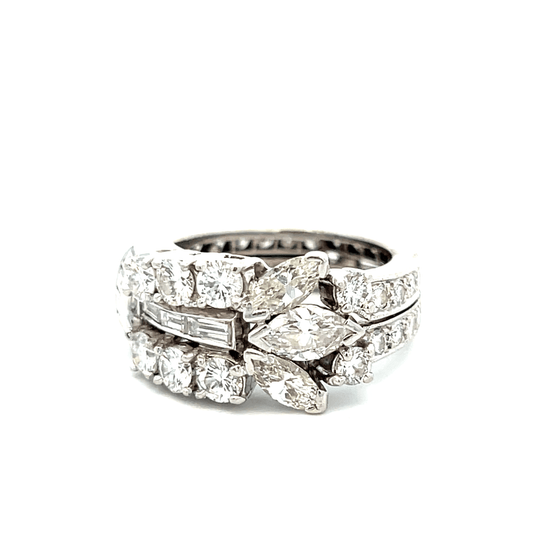 Vintage-Inspired Diamond Cocktail Ring – DR1982